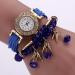 Bracelet Watch Weave Wrap Around Rhinestone Crystal Synthetic Chain Dress Clock Relogio Feminino Gift CF