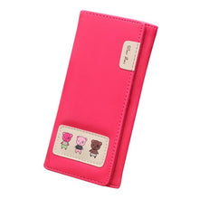 Designer Long Walet Women Wallets Hasp Clutch Bag Bear Pattern Ladies Women's Purse Carteras Cuzdan CF