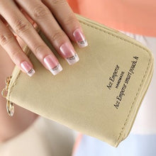 Lady Women's Purse Wallets with Zipper Mini Purse Leather Wallet Credit Card Holder Bags Purse carteras CF