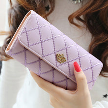 Leather Women's Purse Trendy Wallet Crown Women Purse 3D Long Designer Money Clip Carteira Feminina CF
