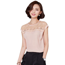 Fashion Style Short Sleeve T-shirts Plus Size M-3XL Female T shirts Lace Top O-neck Women t shirt 71128 SM6