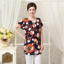 Fashion Women T shirts Polka Dot Print T-shirt Top Short Sleeve XL-4XL Female Plus Size tops 71036 SM6