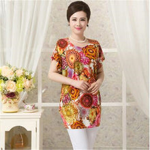 Fashion Women T shirts Polka Dot Print T-shirt Top Short Sleeve XL-4XL Female Plus Size tops 71036 SM6