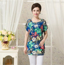 Fashion Women T shirts Polka Dot Print T-shirt Top Short Sleeve XL-4XL Female Plus Size tops 71036 SM6