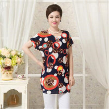 Fashion Women T shirts Polka Dot Print T-shirt Top Short Sleeve XL-4XL Female Plus Size tops 71036 SM6