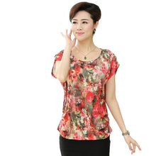 Fashion Women T shirts Print T-shirt Women O-neck Top Short Sleeve L-4XL Female Plus Size tops 71005 SM6