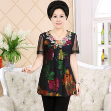 Fashion Women T shirts Print T-shirt Women O-neck Top Short Sleeve XL-4XL Female Plus Size tops 70922 SM6