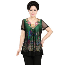 Fashion Women T shirts Print T-shirt Women O-neck Top Short Sleeve XL-4XL Female Plus Size tops 70922 SM6