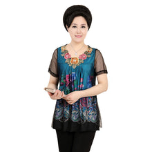 Fashion Women T shirts Print T-shirt Women O-neck Top Short Sleeve XL-4XL Female Plus Size tops 70922 SM6