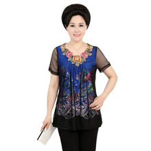 Fashion Women T shirts Print T-shirt Women O-neck Top Short Sleeve XL-4XL Female Plus Size tops 70922 SM6