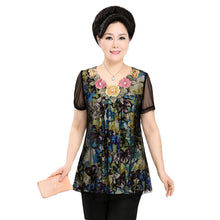 Fashion Women T shirts Print T-shirt Women O-neck Top Short Sleeve XL-4XL Female Plus Size tops 70922 SM6