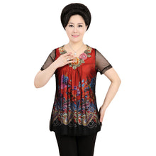 Fashion Women T shirts Print T-shirt Women O-neck Top Short Sleeve XL-4XL Female Plus Size tops 70922 SM6