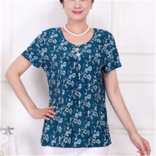 Fashion Women T shirts Print T-shirt Women Top Short Sleeve XL-4XL Female Plus Size tops 71013 SM6