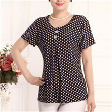 Fashion Women T shirts Print T-shirt Women Top Short Sleeve XL-4XL Female Plus Size tops 71013 SM6
