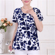 Fashion Women T shirts Print T-shirt Women Top Short Sleeve XL-4XL Female Plus Size tops 71013 SM6