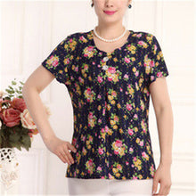 Fashion Women T shirts Print T-shirt Women Top Short Sleeve XL-4XL Female Plus Size tops 71013 SM6