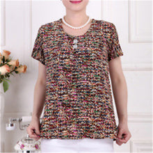 Fashion Women T shirts Print T-shirt Women Top Short Sleeve XL-4XL Female Plus Size tops 71013 SM6