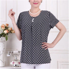 Fashion Women T shirts Print T-shirt Women Top Short Sleeve XL-4XL Female Plus Size tops 71013 SM6