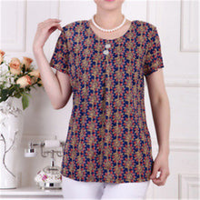 Fashion Women T shirts Print T-shirt Women Top Short Sleeve XL-4XL Female Plus Size tops 71013 SM6