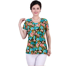 Fashion Women T shirts Print T-shirt Women Top Short Sleeve XL-4XL Female Plus Size tops 71013 SM6
