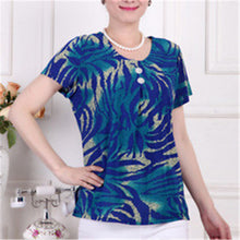 Fashion Women T shirts Print T-shirt Women Top Short Sleeve XL-4XL Female Plus Size tops 71013 SM6