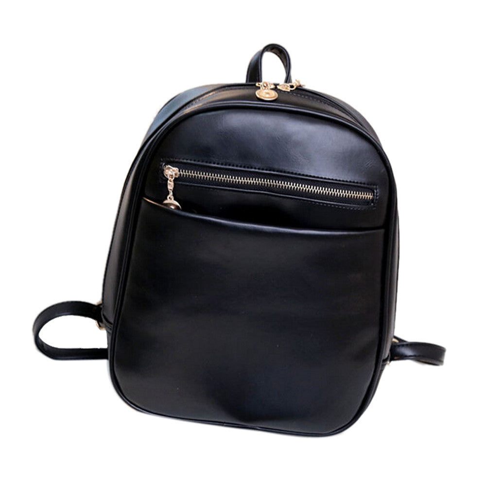 leather Backpacks Women Travel School Bag Mochila Feminina Bag candy color backpacks CF