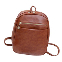 leather Backpacks Women Travel School Bag Mochila Feminina Bag candy color backpacks CF