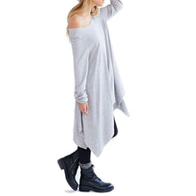 Dress Women Loose Long Sleeves Irregular Dresses Warm Soft Antumn Vestido Casual Women Clothes CF