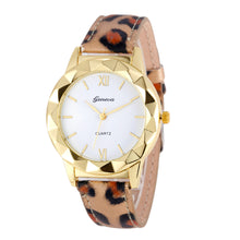 Gemstone Luxury Watches Women Gold Bracelet Watch Dress PU Leather Electronic Quartz Clock Montre Mujer CF