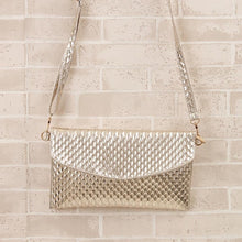 Gold Silver Women Fingerprint Leather Handbag Cross Body Shoulder Messenger Bag Ladies Crossbody Handbags Small CF