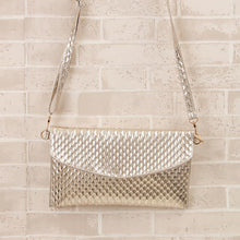 Gold Silver Women Fingerprint Leather Handbag Cross Body Shoulder Messenger Bag Ladies Crossbody Handbags Small CF