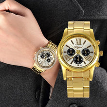 Gold Quartz Watches Men Top Luxury Wrist Watches Golden Clock Relogio Masculino QuartzWatch CF