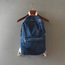 Denim Travel Backpack Bags School bag for Teenagers Casual Retro Women Men Rucksack CF