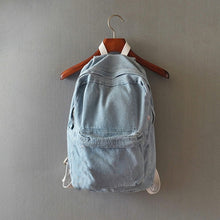 Denim Travel Backpack Bags School bag for Teenagers Casual Retro Women Men Rucksack CF
