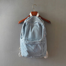Denim Travel Backpack Bags School bag for Teenagers Casual Retro Women Men Rucksack CF