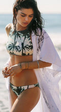 High Waist Bikini vintage Bandage Leopard bikini set sexy women swimwear push up strappy swim suit padded swimsuit NK24 CF