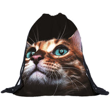 Backpack Backpacks 3D Cat Printing Bags Drawstring Backpacks mochilas mujer bolsa feminina CF