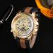Men Watches Top Luxury Military Army Business Watch Analog Quartz PU Leather Wrist Relogio Masculino CF