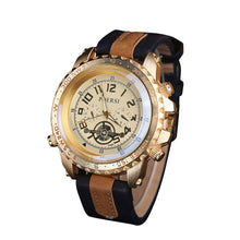 Men Watches Top Luxury Military Army Business Watch Analog Quartz PU Leather Wrist Relogio Masculino CF