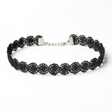 14 Pieces Chokers Necklace Set Women Stretch Black Velvet Classic Gothic Tattoo Lace Choker Charm Jewelry CF