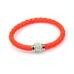 Bracelet Wristband Magnetic Rhinestone Buckle Leather Wrap Charm Friendship Bracelets Bangle Gift CF
