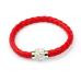 Bracelet Wristband Magnetic Rhinestone Buckle Leather Wrap Charm Friendship Bracelets Bangle Gift CF