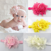 Lovely Rhinestone Headwear Unusual Angel Girls Baby Pearl Flowers Hairband Head bands CF