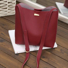2PC Women Simple Messenger Bags PU Leather Mini Crossbody Bag bolsos femenina CF