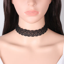 3 Pieces Choker Necklace Set Stretch Black Velvet Classic Gothic Tattoo Lace Chokers Jewelry Charm Gift CF