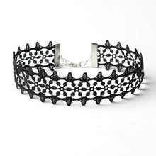 3 Pieces Choker Necklace Set Stretch Black Velvet Classic Gothic Tattoo Lace Chokers Jewelry Charm Gift CF