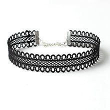 3 Pieces Choker Necklace Set Stretch Black Velvet Classic Gothic Tattoo Lace Chokers Jewelry Charm Gift CF