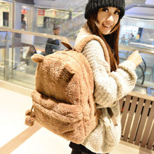 Backpack School Bags For Teenager Girls Cute Travel Satchel Shoulder Plush Bag Rucksack bolsa feminina CF