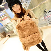 Backpack School Bags For Teenager Girls Cute Travel Satchel Shoulder Plush Bag Rucksack bolsa feminina CF