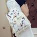 Backpack School Bags For Teenagers PU Leather Korean Laptop Travel Satchel Print Rucksack Bolsa Feminina CF
